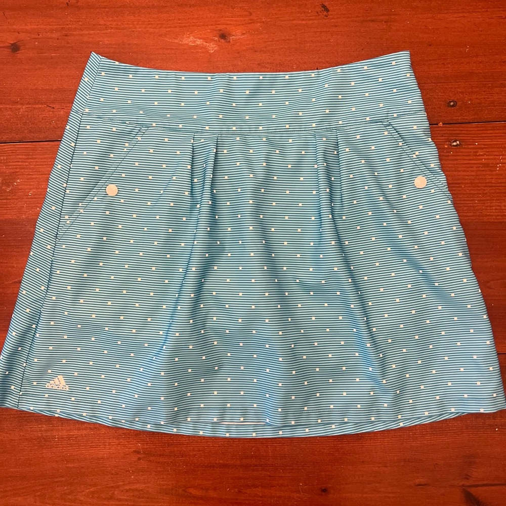Adidas Women’s Blue Pleated A-Line Golf Skirt
